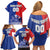 Custom Chile Independence Day Family Matching Off Shoulder Short Dress and Hawaiian Shirt Lapageria Flower With Coat Of Arms - Wonder Print Shop