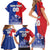 Custom Chile Independence Day Family Matching Short Sleeve Bodycon Dress and Hawaiian Shirt Lapageria Flower With Coat Of Arms - Wonder Print Shop