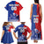 Custom Chile Independence Day Family Matching Tank Maxi Dress and Hawaiian Shirt Lapageria Flower With Coat Of Arms - Wonder Print Shop