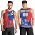 Custom Chile Independence Day Men Tank Top Lapageria Flower With Coat Of Arms - Wonder Print Shop