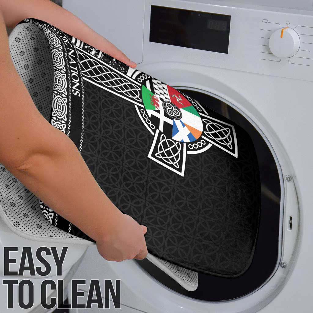 Cross Celtic Nations Bathroom Set Six Celtic Countries Grunge Style - Wonder Print Shop