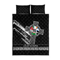 Cross Celtic Nations Quilt Bed Set Six Celtic Countries Grunge Style - Wonder Print Shop