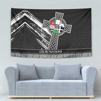 Cross Celtic Nations Tapestry Six Celtic Countries Grunge Style - Wonder Print Shop