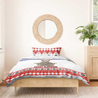 Costa Rica Christmas Bedding Set Merry Slothmas - Wonder Print Shop