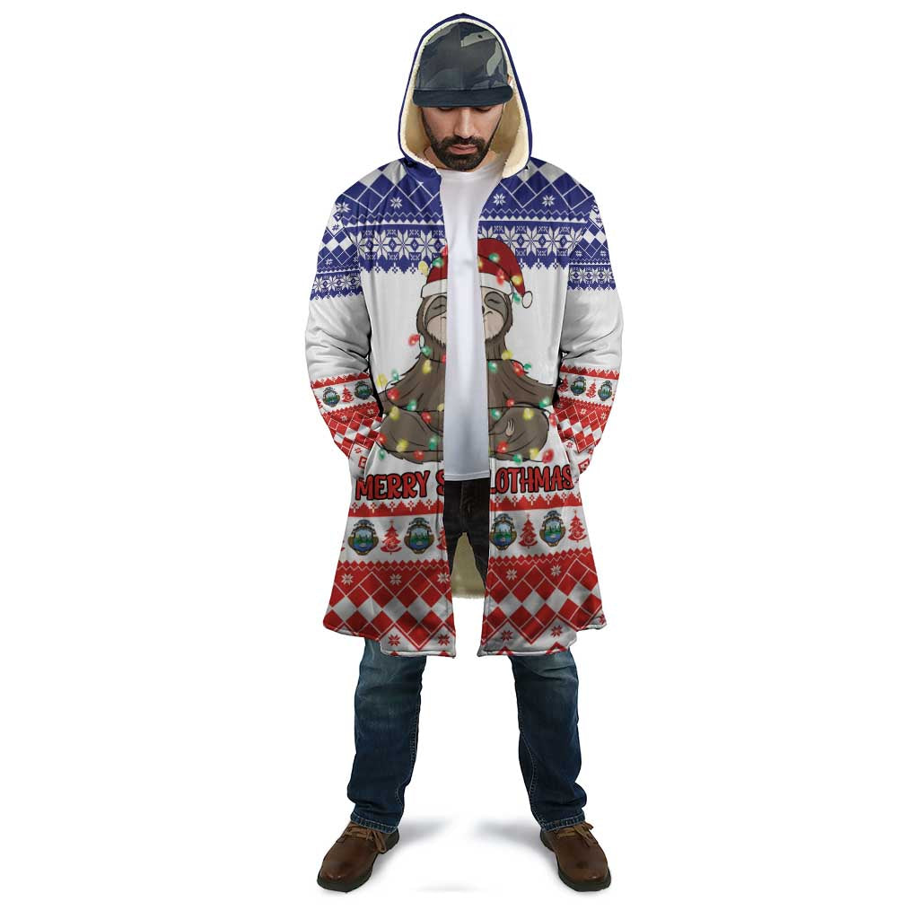 Costa Rica Christmas Cloak Merry Slothmas - Wonder Print Shop