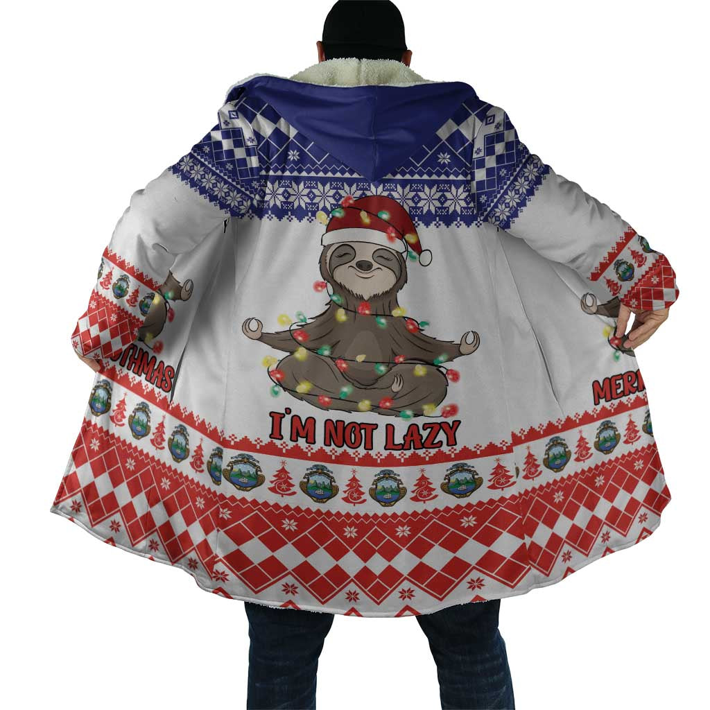 Costa Rica Christmas Cloak Merry Slothmas - Wonder Print Shop