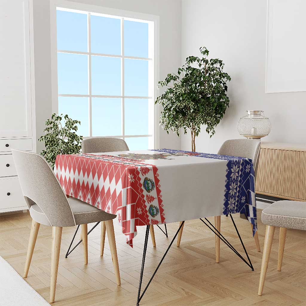 Costa Rica Christmas Tablecloth Merry Slothmas - Wonder Print Shop