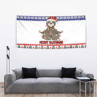 Costa Rica Christmas Tapestry Merry Slothmas - Wonder Print Shop