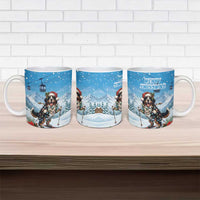 Switzerland Christmas Ceramic Mug Merry Swissmas Bernese Mountain Dog - Wonder Print Shop