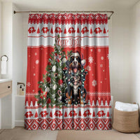 Personalized Merry Swissmas Bathroom Set Bernese Mountain Dog Christmas Pattern - Wonder Print Shop