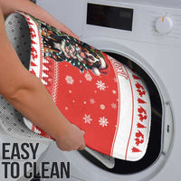 Personalized Merry Swissmas Bathroom Set Bernese Mountain Dog Christmas Pattern - Wonder Print Shop