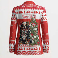 Personalized Merry Swissmas Blazer Bernese Mountain Dog Christmas Pattern - Wonder Print Shop