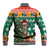 South Africa Christmas Baseball Jacket Springbok With Christmas Tree - Wonder Print Shop