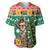 South Africa Christmas Baseball Jersey Springbok With Christmas Tree - Wonder Print Shop