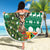 South Africa Christmas Beach Blanket Springbok With Christmas Tree - Wonder Print Shop