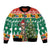 South Africa Christmas Bomber Jacket Springbok With Christmas Tree - Wonder Print Shop