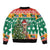 South Africa Christmas Bomber Jacket Springbok With Christmas Tree - Wonder Print Shop