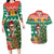 South Africa Christmas Couples Matching Long Sleeve Bodycon Dress and Hawaiian Shirt Springbok With Christmas Tree - Wonder Print Shop