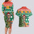 South Africa Christmas Couples Matching Long Sleeve Bodycon Dress and Hawaiian Shirt Springbok With Christmas Tree - Wonder Print Shop