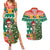 South Africa Christmas Couples Matching Summer Maxi Dress and Hawaiian Shirt Springbok With Christmas Tree - Wonder Print Shop