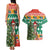 South Africa Christmas Couples Matching Tank Maxi Dress and Hawaiian Shirt Springbok With Christmas Tree - Wonder Print Shop