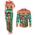 South Africa Christmas Couples Matching Tank Maxi Dress and Long Sleeve Button Shirt Springbok With Christmas Tree - Wonder Print Shop