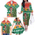 South Africa Christmas Family Matching Off The Shoulder Long Sleeve Dress and Hawaiian Shirt Springbok With Christmas Tree - Wonder Print Shop