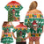 South Africa Christmas Family Matching Off Shoulder Short Dress and Hawaiian Shirt Springbok With Christmas Tree - Wonder Print Shop