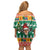 South Africa Christmas Family Matching Off Shoulder Short Dress and Hawaiian Shirt Springbok With Christmas Tree - Wonder Print Shop