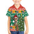 South Africa Christmas Family Matching Puletasi and Hawaiian Shirt Springbok With Christmas Tree - Wonder Print Shop