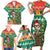 South Africa Christmas Family Matching Short Sleeve Bodycon Dress and Hawaiian Shirt Springbok With Christmas Tree - Wonder Print Shop