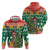 South Africa Christmas Hoodie Springbok With Christmas Tree - Wonder Print Shop