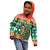 South Africa Christmas Kid Hoodie Springbok With Christmas Tree - Wonder Print Shop