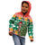 South Africa Christmas Kid Hoodie Springbok With Christmas Tree - Wonder Print Shop