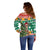 South Africa Christmas Off Shoulder Sweater Springbok With Christmas Tree - Wonder Print Shop