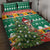 South Africa Christmas Quilt Bed Set Springbok With Christmas Tree - Wonder Print Shop