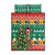 South Africa Christmas Quilt Bed Set Springbok With Christmas Tree - Wonder Print Shop