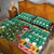 South Africa Christmas Quilt Bed Set Springbok With Christmas Tree - Wonder Print Shop