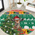 South Africa Christmas Round Carpet Springbok With Christmas Tree