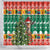 South Africa Christmas Shower Curtain Springbok With Christmas Tree