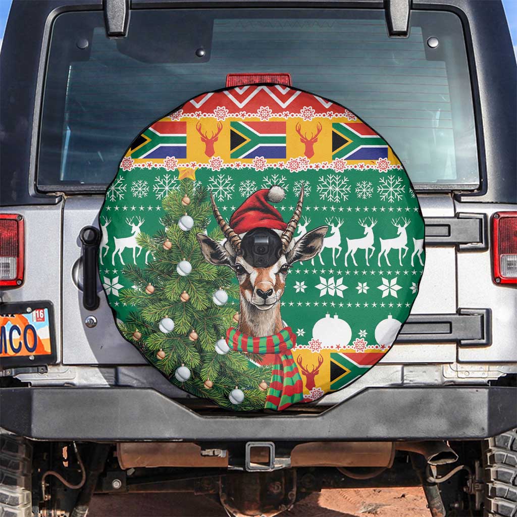 South Africa Christmas Spare Tire Cover Springbok With Christmas Tree