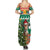 South Africa Christmas Summer Maxi Dress Springbok With Christmas Tree - Wonder Print Shop