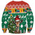 South Africa Christmas Sweatshirt Springbok With Christmas Tree