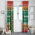 South Africa Christmas Window Curtain Springbok With Christmas Tree