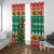 South Africa Christmas Window Curtain Springbok With Christmas Tree