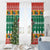 South Africa Christmas Window Curtain Springbok With Christmas Tree