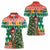 South Africa Christmas Women Polo Shirt Springbok With Christmas Tree