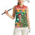 South Africa Christmas Women Sleeveless Polo Shirt Springbok With Christmas Tree - Wonder Print Shop