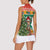 South Africa Christmas Women Sleeveless Polo Shirt Springbok With Christmas Tree - Wonder Print Shop