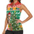 South Africa Christmas Women Sleeveless Polo Shirt Springbok With Christmas Tree - Wonder Print Shop